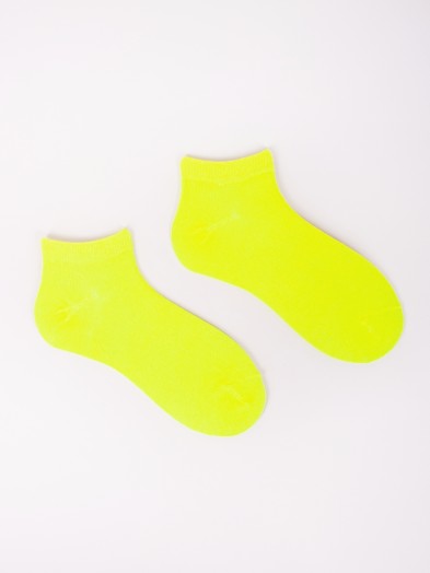 Skarpety stopki fluo żółte