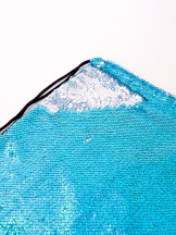 Plecak worek z cekinami odwracalnymi niebiesko-srebrny