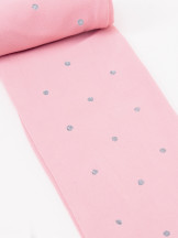 Rajstopy dziecięce mikrofibra różowe brokatowe kropki 40 DEN