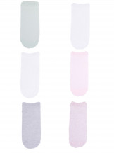 Skarpety stopki dziewczęce ażurowe pastelowe kolory 6PAK