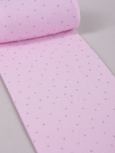 Rajstopy dziecięce mikrofibra brokatowe kropki różowe 40 DEN