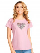 Koszulka damska t-shirt bawełniany serce