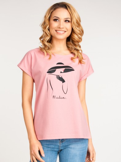 Koszulka damska t-shirt bawełniany MADAM