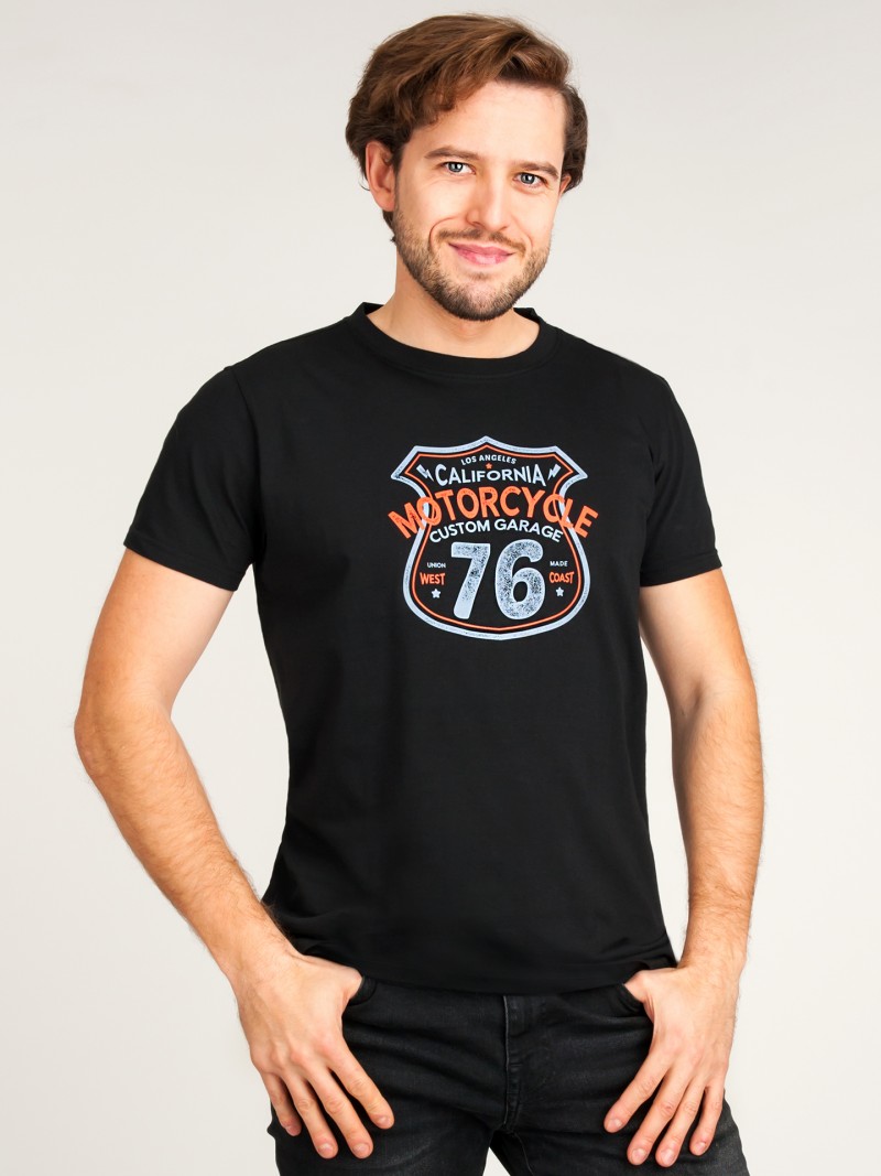 Koszulka męska t-shirt bawełniany MOTORCYCLE