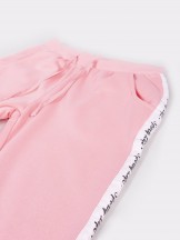 Spodnie dresowe sportowe damskie różowe