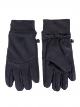 Rękawiczki męskie czarne ze ściągaczem i ABS dotykowe
