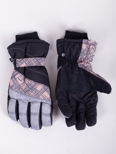 Rękawiczki narciarskie męskie czarno - szare 
