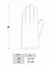 Rękawiczki męskie czarne z nadrukiem WINTER dotykowe